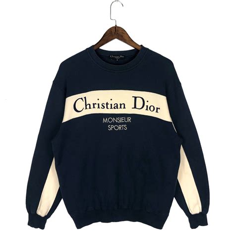 christian dior yellow sweatshirt|vintage christian dior sweatshirt.